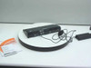 Toshiba PA3082U-2PRP Advanced Port Replicator II front view with AC adapter and User's Manual on turntable