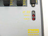 Parker Compumotor AT6250 lower panel detail showing indicator LEDs labeled GRN Ready, RED Reset, Disabled 1, Disabled 2 and Parker Compumotor logo