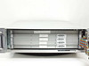 Aydin 3053 internal card cage showing five installed circuit cards with handwritten labels including controller and numbered circuit cards