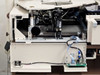 PWS P5NMS interior view with access panel open showing probe arm mechanism, ribbon cables, and circuit board