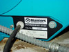 Munters Dehumidifier M120 rating plate showing Fabr. No. 17316, 115V 60Hz, Motor 100W, Max 1200W