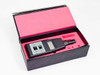 Lutron HT-3001F Digital Humidity Temperature Meter in foam-lined black carrying case, lid open