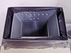 Interior top view of air handler — sheet metal plenum with insulation liner, drain pan, and evaporator coil housing visible from above