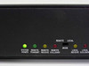 Black Box LE401A – front panel detail showing MODE switch location (switch missing), REMOTE/LOCAL indicators and collision/receive LEDs