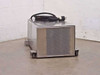 Tecumseh AE9417EG air cooled compressor unit – right-side exterior view showing stainless steel housing, perforated condenser panel, power cord, and caster wheels