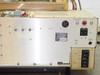 Tegal 803 control chassis close-up showing Tegal Corporation label, DC supply, chart recorder output, and interlock reset