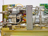 Tegal 803 – interior close-up of mass flow controller module, gas plumbing manifold, stainless steel tubing, and reactor chamber assembly