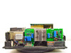 Beckman DU-65 bottom chassis view with lid removed showing power supply boards, transformer, and internal wiring
