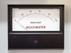 Front panel Percent Multimeter analog meter, 0–100% scale, labeled 'Multimeter' on Plasma-Therm HFS-10000D