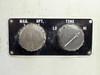Moviola UK-20-S/35 – close-up of front control panel showing MAG and OPT selector knobs and TONE (Lo/Hi) knob