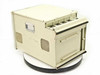 Soltec 3414 Oscillograph rear and side view showing overall benchtop enclosure and paper output tray