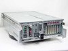 Compaq ProLiant 6400R server — rear view showing open chassis, dual power supply bays, and PCI expansion slots