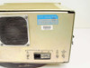 Hughes 3878529-100 rear panel close-up showing IEC AC inlet, J1 connector, 2A fuse, S1 power switch, E1 E2 signal and chassis ground terminals
