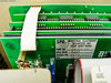 Internal PCB close-up showing SPD Industrial Electronic Engineers board P/N 04202-01 Mfg Date 8345 Serial 0173 with ribbon cables