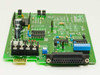 Widget World 9406 V1.2 RS-232 to RS-422 Converter Card – angled view showing terminal block (TXA, TXB, RXA, RXB), DB25 connector, and secondary DIP switch bank