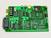 Widget World 440-0087-001 RS-232 to RS-422 Bidirectional Converter Card – top/component side view showing ICs, DB9 connector, and terminal block