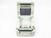 Toshiba TEC B-SV4D thermal label printer – top open view showing interior media bay and print head assembly area