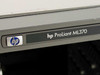 HP ProLiant ML370 G3 nameplate closeup — HP logo and model designation on front bezel