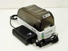 Zebra Bravo Desktop Printer front-right angle view with external power adapter included