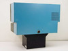 NAC PH-701 Film Motion Analyzer left side view showing blue upper housing with ventilation perforations and circular Burndy connector port