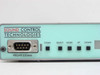 Sound Control Technologies ASP-8x8 front panel close-up – FRONT COMM DB9 port and COMM, SELECT, MODE, UP, DOWN push buttons