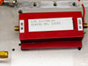 Internal RF module P/N 113798-03 (red anodized housing) with RF IN and RF OUT SMA connectors visible