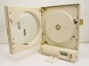 Omega CT508 with door open showing circular chart disc, chart mechanism, pen arms, and front panel controls