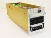 APC MAA-0852 AMFR-1FD23 UPS enclosure with CBA module — angled front-left view showing front panel with APC logo, LED indicators, LCD display, and CBA connector block
