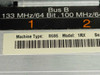 IBM xSeries 360 internal label showing Machine Type 8686 Model 1RX and PCI-X bus speeds 133 MHz and 100 MHz 64-bit
