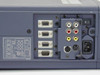 InFocus LP1200 rear panel showing RGB VGA, S-Video, composite RCA, RS-232C ports and power inlet