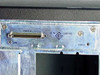 StorCase S10A114 — rear panel close-up showing Port A SCSI LVD/SE 68-pin VHDCI connector, ERR and DIAGS indicator LEDs