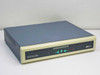 Astrocom 4100 16-port RS232 statistical multiplexer — front three-quarter view showing full chassis with LED port indicators and front panel controls