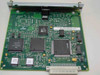 HP J2550-60013 JetDirect card – bottom-side PCB view showing secondary ICs, solder side, and edge connector