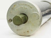 Filterite TFDSCF8M filter housing – end cap view showing hex fitting and Filterite Corporation Timonium MD stamp