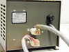 Thermco Products Corp rating plate on rear of power supply chassis showing Model 100278002, Serial No. 19216, 120 Volts 60 Hz, with fuse holder and two multi-pin connectors