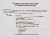 HP 8567A Spectrum Analyzer 10 kHz-1.5 GHz Operations, Tests & Adjustment Manual