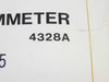 HP 4328A Milliohmmeter Operating & Service Manual