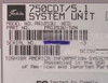 Toshiba Tecra 750CDT bottom label showing model PA1253U XCD, part number PA1253U-T2N, DC 15V, assembled in USA