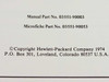 HP 3551A Operating & Service Manual