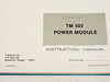 Tektronix TM503 Power Module Instruction Manual 070-1305-01
