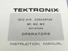 Tektronix 7D12 A/D Converter Instruction Manual