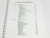 Table of contents page 1 — Sections 1 and 2: Specifications and Operating Instructions