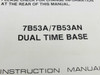 Tektronix 7B53A 7B53AN Dual Time Base Instruction Manual – title page close-up