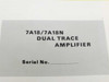 Tektronix 7A18/7A18N Dual Trace Instruction Manual