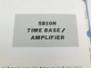 Tektronix 5B10N Time Base Amplifier title page closeup showing model name and description
