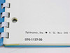 Tektronix 5A18N Instruction Manual – back cover spine showing publication number 070-1137-00