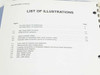 Tektronix 2445 2465 Option 10 GPIB Service Manual — list of illustrations page showing figures for rear-panel GPIB connector, GPIB status indicators, and block diagrams