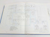 Tektronix 434 Instruction Manual – interior spread showing block diagram with hand-drawn annotations