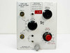 Tektronix Type 53B Wide-Band Calibrated Preamp — full front panel close-up showing dual BNC inputs (Input A, Input B), Input Selector switch, DC BAL trim, Variable Volts/cm calibrated dial (range .005 to 20 V/cm), Vertical Position knob, and full spec label; Tektronix Inc. Portland Oregon branding at bottom
