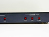 American Dynamics AD1473 QuadView II — close-up of FUNCTION section showing QUAD, FREEZE, RUN, and ALARM illuminated pushbuttons